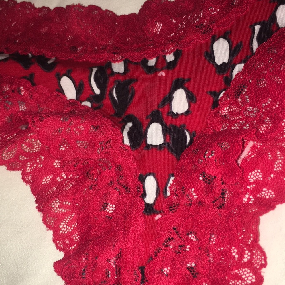 Penguin and Red Lace VS Undies - Picture 3 of 6